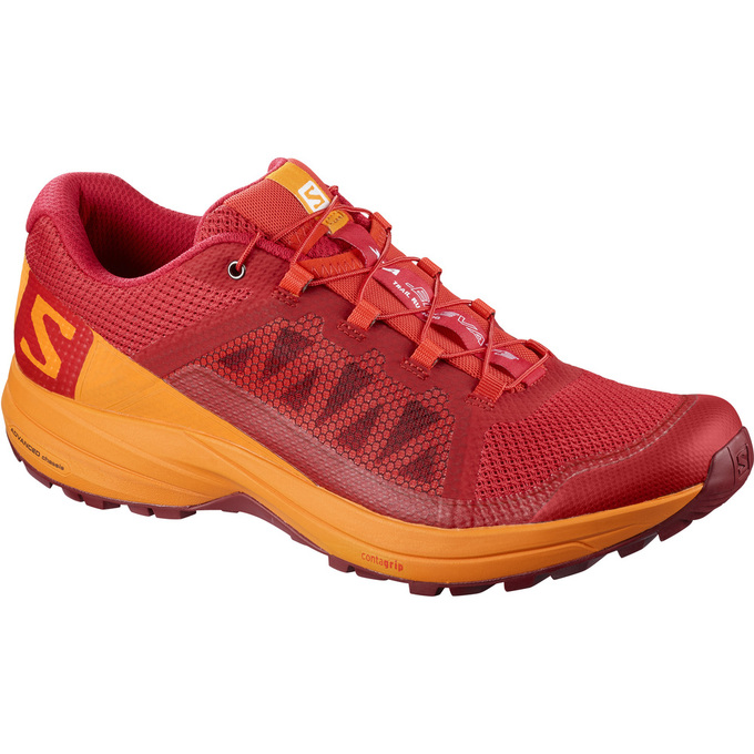 Salomon Israel XA ELEVATE - Mens Trail Running Shoes - Red/Orange (HPYK-04839)